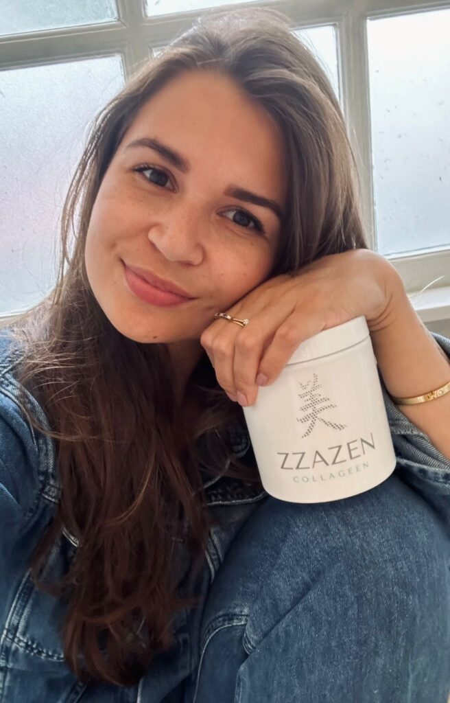 jonge vrouw met collageen